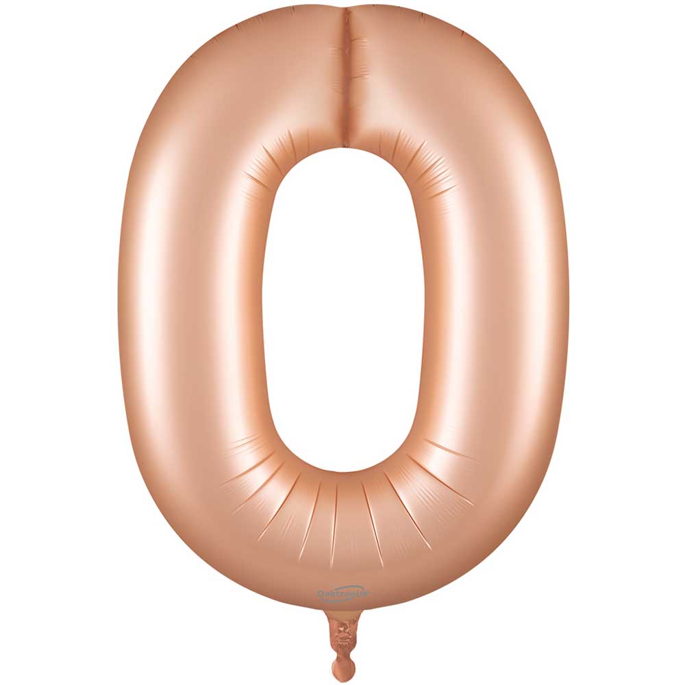 34 inch NUMBER 0 - OAKTREE - SATIN PASTEL ROSE QUARTZ