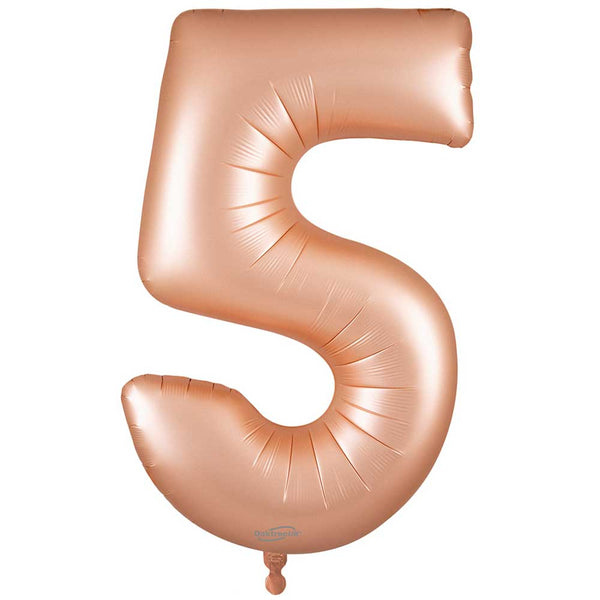 34 inch NUMBER 5 - OAKTREE - SATIN PASTEL ROSE QUARTZ