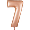 34 inch NUMBER 7 - OAKTREE - SATIN PASTEL ROSE QUARTZ
