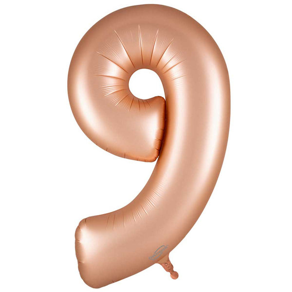 34 inch NUMBER 9 - OAKTREE - SATIN PASTEL ROSE QUARTZ