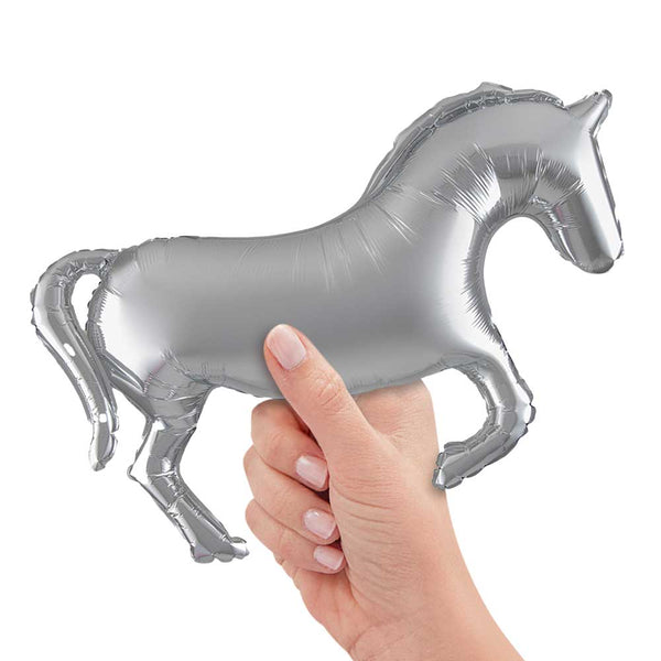 16 inch HORSE SOLID COLOUR SILVER