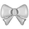 13 inch SILVER METALLIC BOW (5PK)