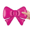 13 inch PINK METALLIC BOW (5PK)