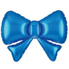 13 inch BLUE METALLIC BOW (5PK)