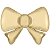 13 inch GOLD SILK METALLIC BOW (5PK)
