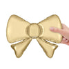 13 inch GOLD SILK METALLIC BOW (5PK)