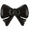 13 inch BLACK METALLIC BOW (5PK)