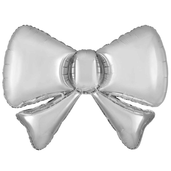 34 inch BOW METALLIC SILVER