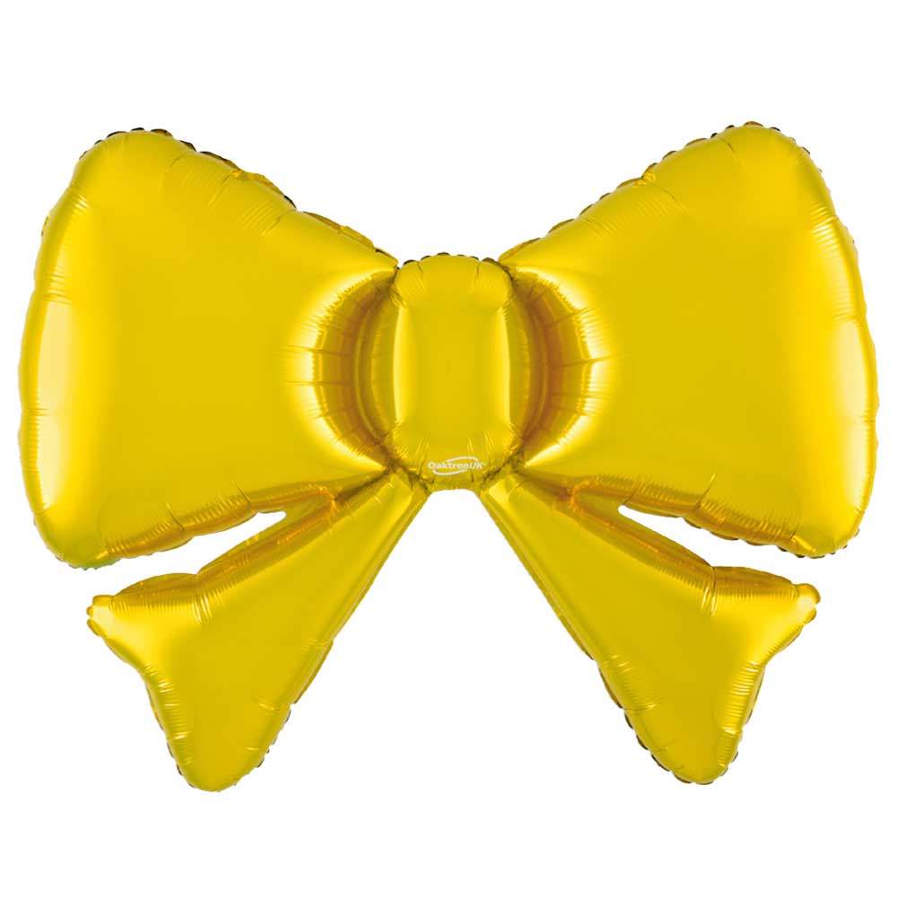 34 inch BOW METALLIC GOLD