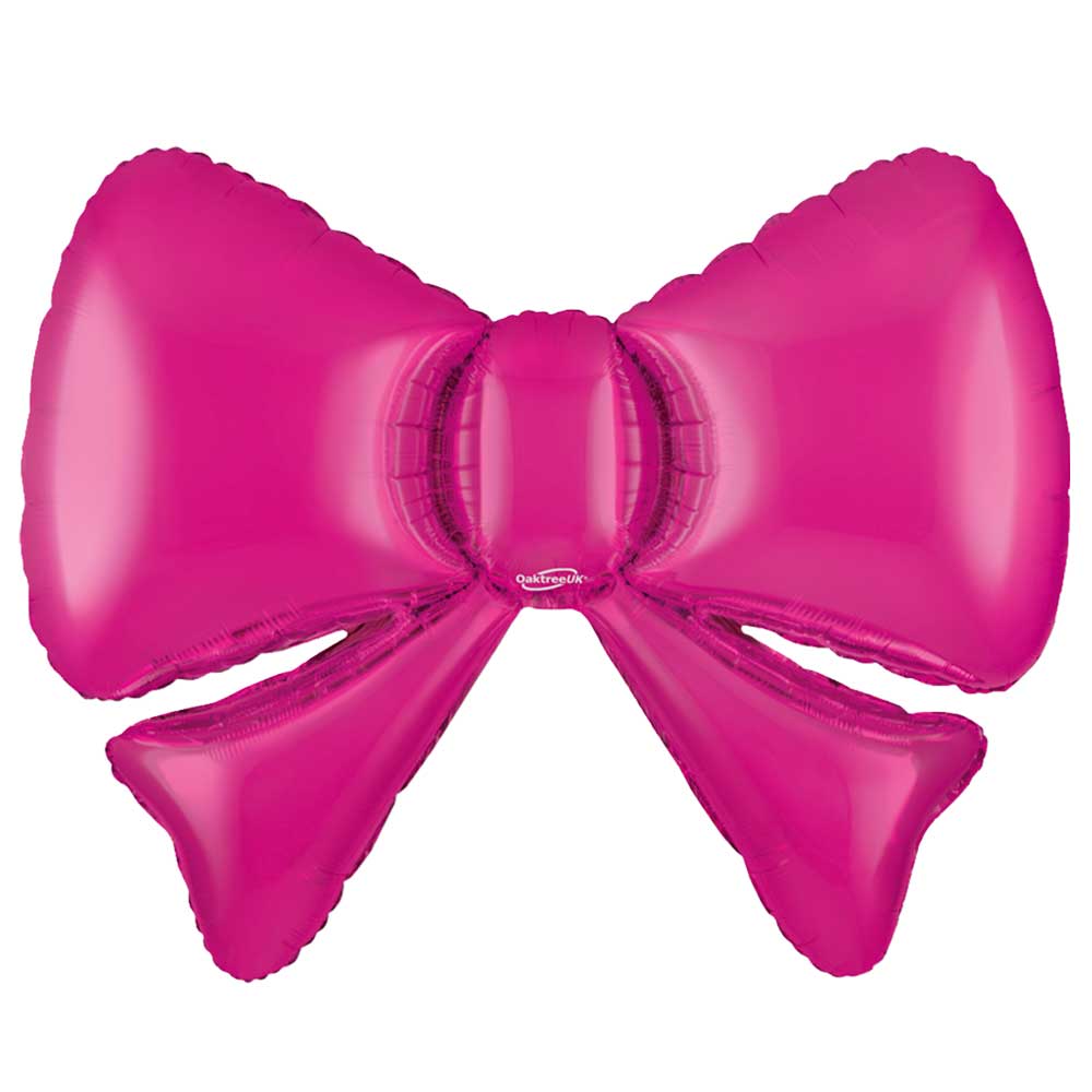 34 inch BOW METALLIC PINK