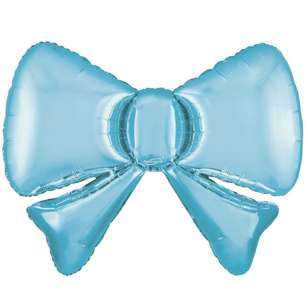 34 inch BOW SATIN PASTEL BLUE