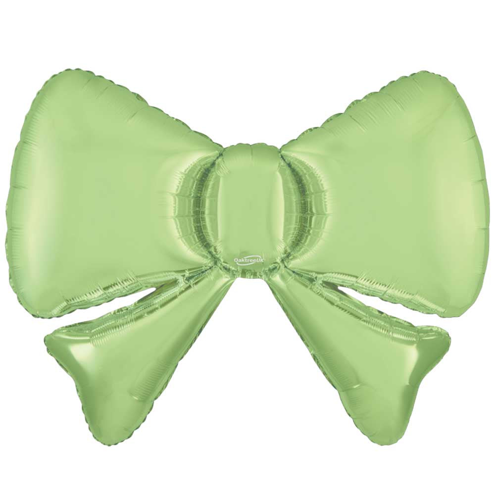 34 inch BOW SATIN PASTEL PISTACHIO GREEN