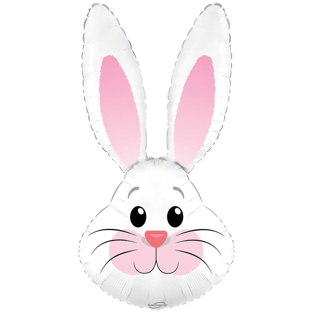 35 inch CUTE RABBIT WHITE METALLIC