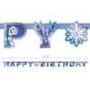 6.5 foot FROZEN HAPPY BIRTHDAY JOINTED BANNER - LA Balloons