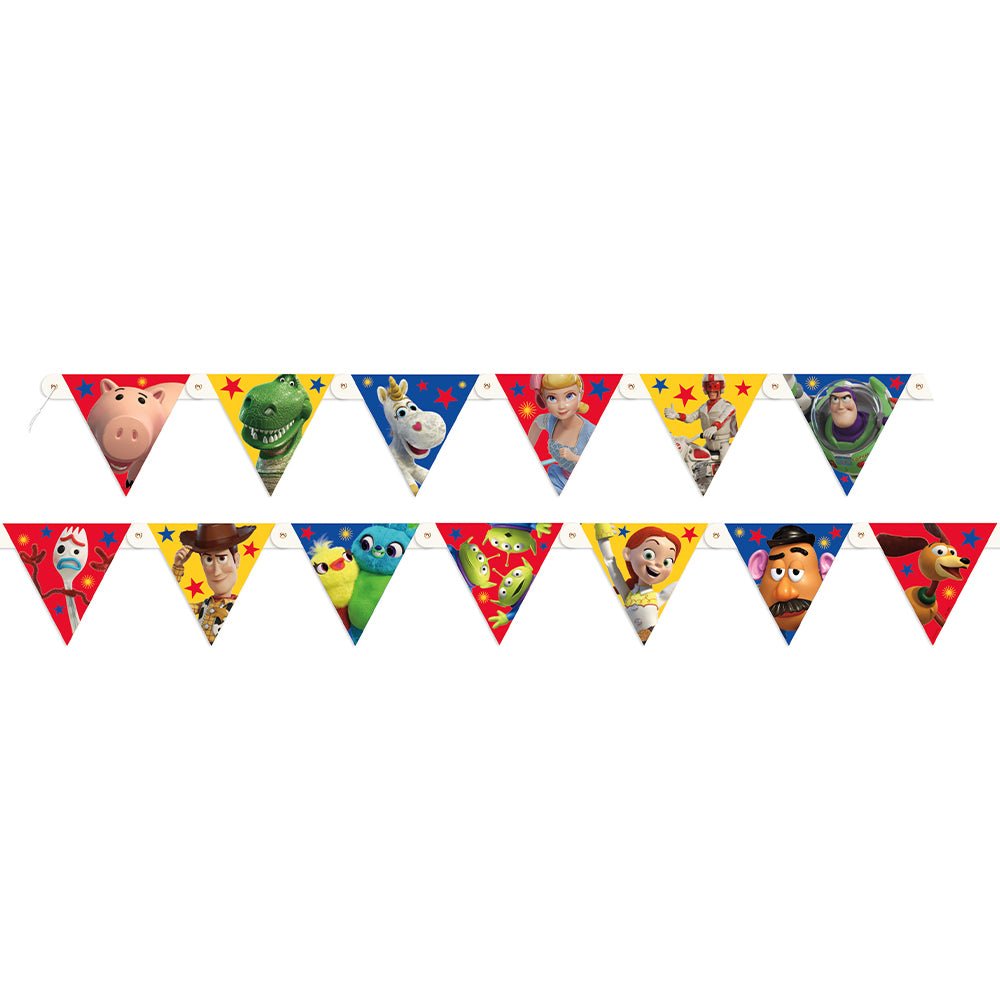 6.5 foot TOY STORY 4 HAPPY BIRTHDAY JOINTED BANNER