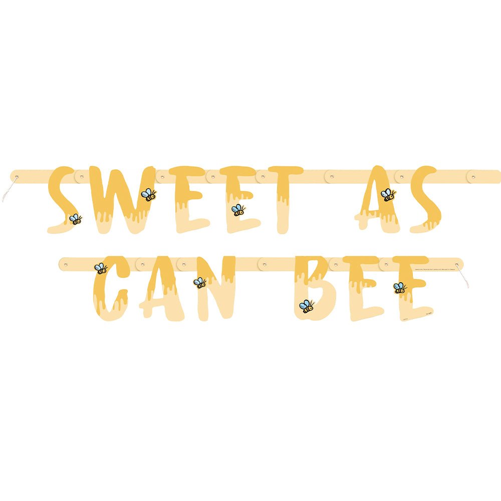 6.5 foot WINNIE THE POOH HAPPY BIRTHDAY JOINTED BANNER