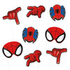 Unique SPIDER-MAN PHOTO BOOTH PROPS (8 PK) Party Decor 66465-UN