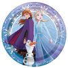 7 inch FROZEN ROUND DESSERT PLATES (8 PK) - LA Balloons