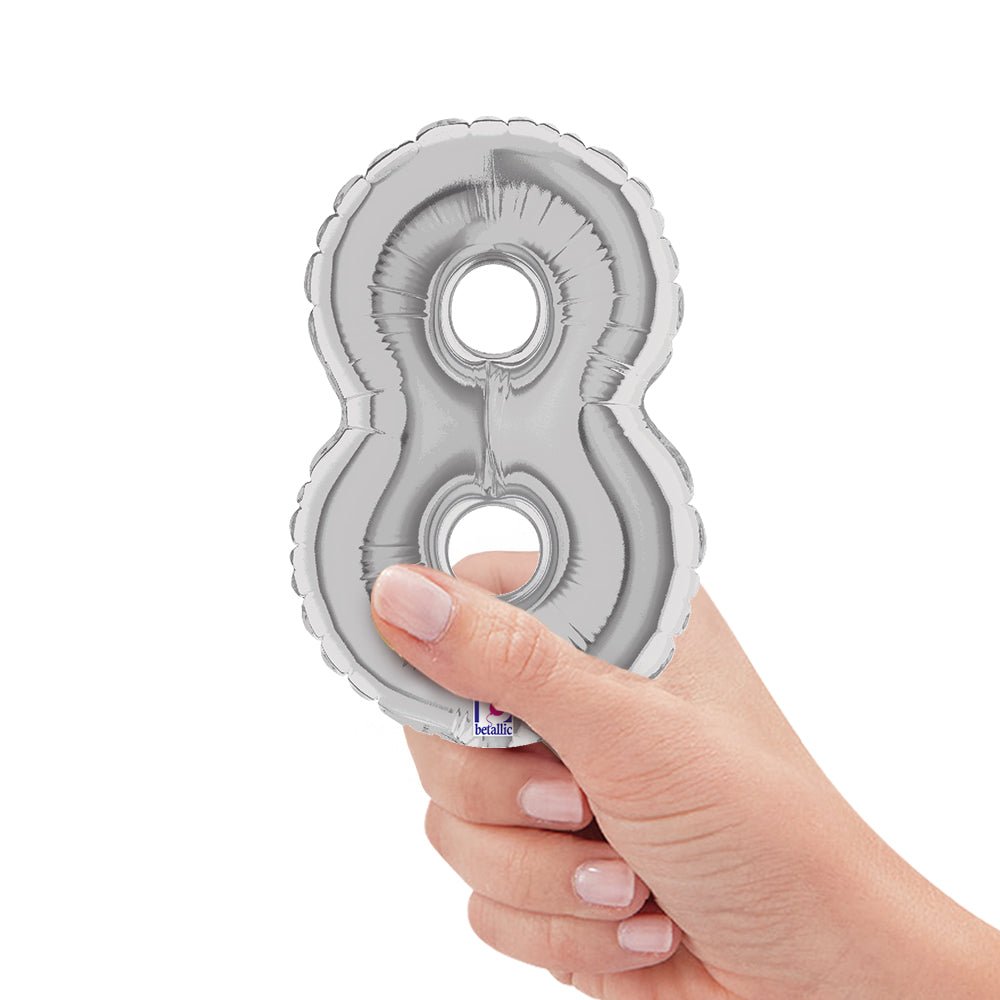 7 inch NUMBER 8 - SILVER MEGALOON