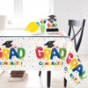 Unique LETTER BALLOON GRAD ENSEMBLE RECTANGULAR PLASTIC TABLE COVER 54 inch X 84 inch Table Covers 73733-UN