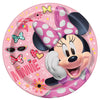 Unique 9 inch MINNIE MOUSE ROUND DINNER PLATES (8 PK) Plates 79235-UN