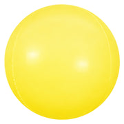 Party Brands 3D SPHERE - BANANA YELLOW Plastic Balloon