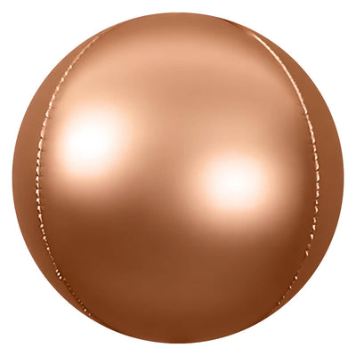 Party Brands 3D SPHERE - SATIN ROSE GOLD Foil Balloon
