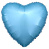 Anagram 17 inch HEART - METALLIC PEARL PASTEL BLUE Foil Balloon 80046-02-A-U