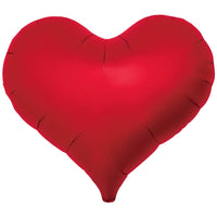 Ibrex 14 inch JELLY HEART - METALLIC RUBY RED Foil Balloon 803816-PB-U