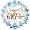 Kaleidoscope 18 inch CONGRATS GRAD BLUE Foil Balloon 85459-18S-K-P