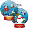 Kaleidoscope 18 inch CHRISTMAS SNOWBALL CLEAR VIEW Foil Balloon 89098-18S-K-P