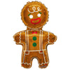 Kaleidoscope 12 inch GINGERBREAD MAN Foil Balloon 89172-12F-K-U