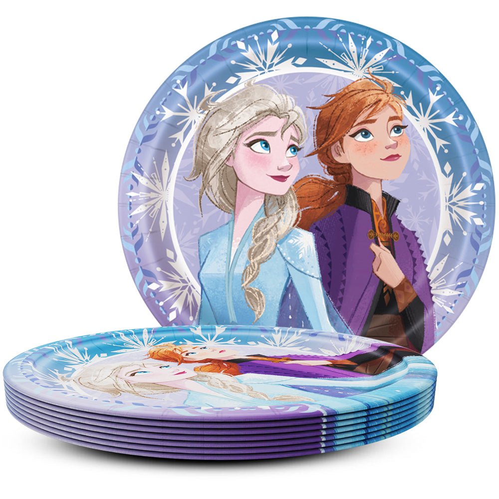 9 inch FROZEN ROUND DINNER PLATES (8 PK)