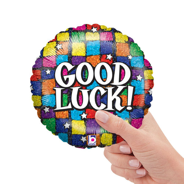 9 inch GOOD LUCK SQUARES (AIR - FILL ONLY) - LA Balloons
