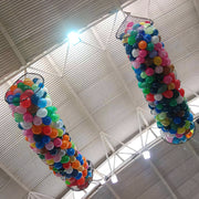 Silver Rainbow BOSS 1000™ - BALLOON DROP NET - 23ft x 4.5ft Balloon Drops BOSS1000-SR