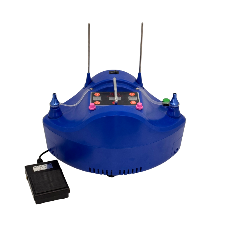 CYCLONE - DIGITAL PRECISION INFLATOR WITH DOUBLE STUFFING TOOL (BLUE)