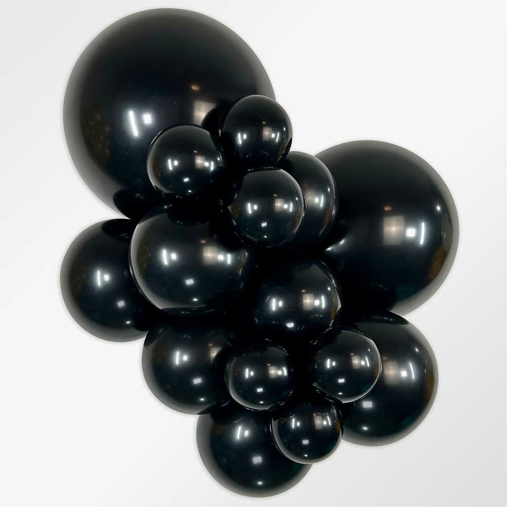 Sempertex 24 inch SEMPERTEX DELUXE BLACK Latex Balloons 59014-B