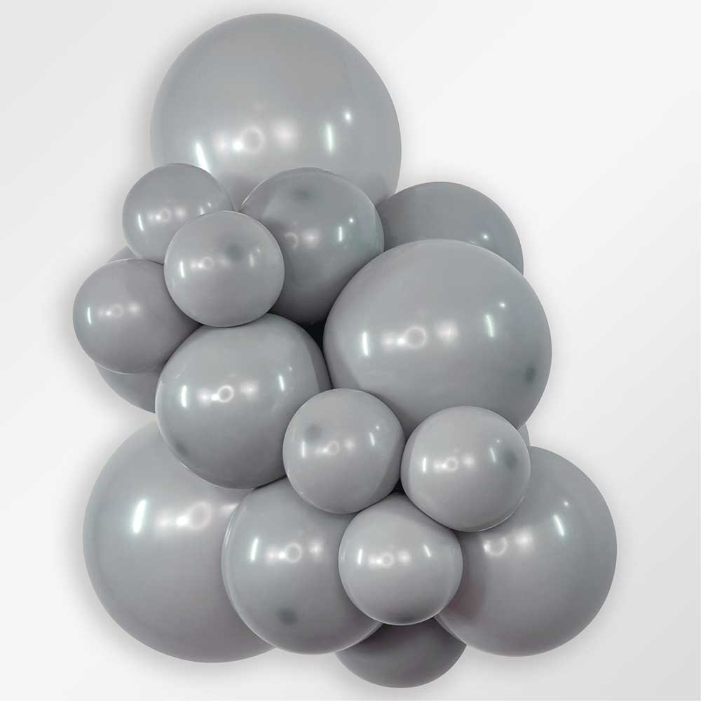 Sempertex 5 inch SEMPERTEX DELUXE GREY Latex Balloons 51033-B
