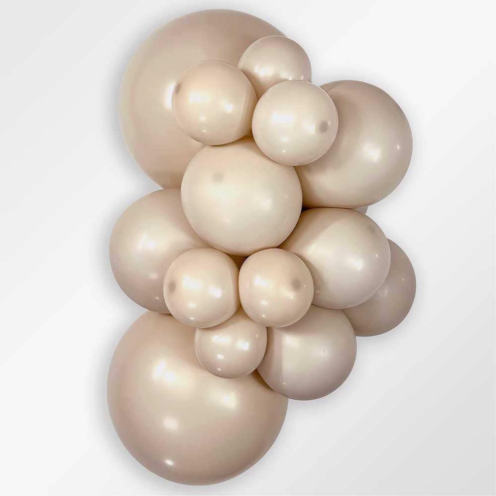 Sempertex 24 inch SEMPERTEX DELUXE WHITE SAND Latex Balloons 59361-B