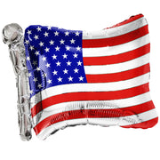 TUFTEX 27 inch WAVING AMERICAN FLAG Foil Balloon FLAG27-M-U