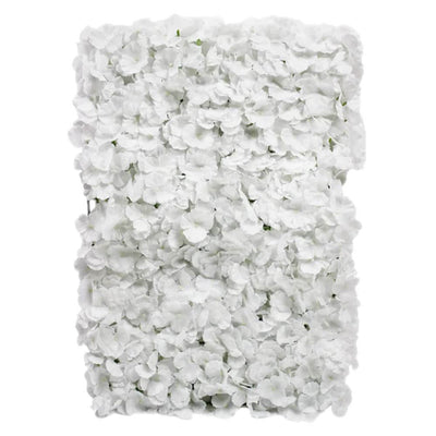 Party Brands 24 inch HYDRANGEA FLOWER PANEL - WHITE Silk Flowers 400251-PB