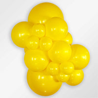 Sempertex 36 inch SEMPERTEX FASHION YELLOW Latex Balloons 56005P2-B