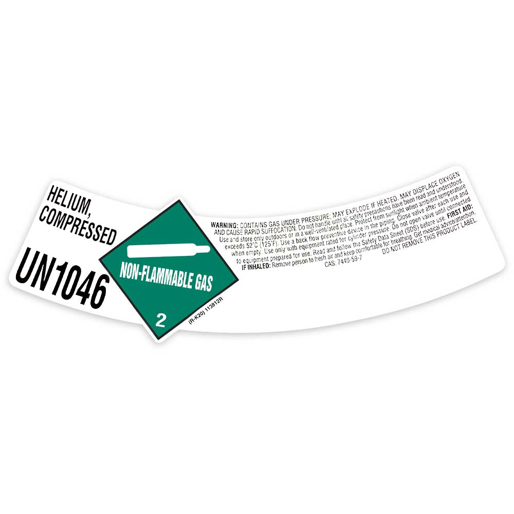 HELIUM SHOULDER LABEL - UN1046