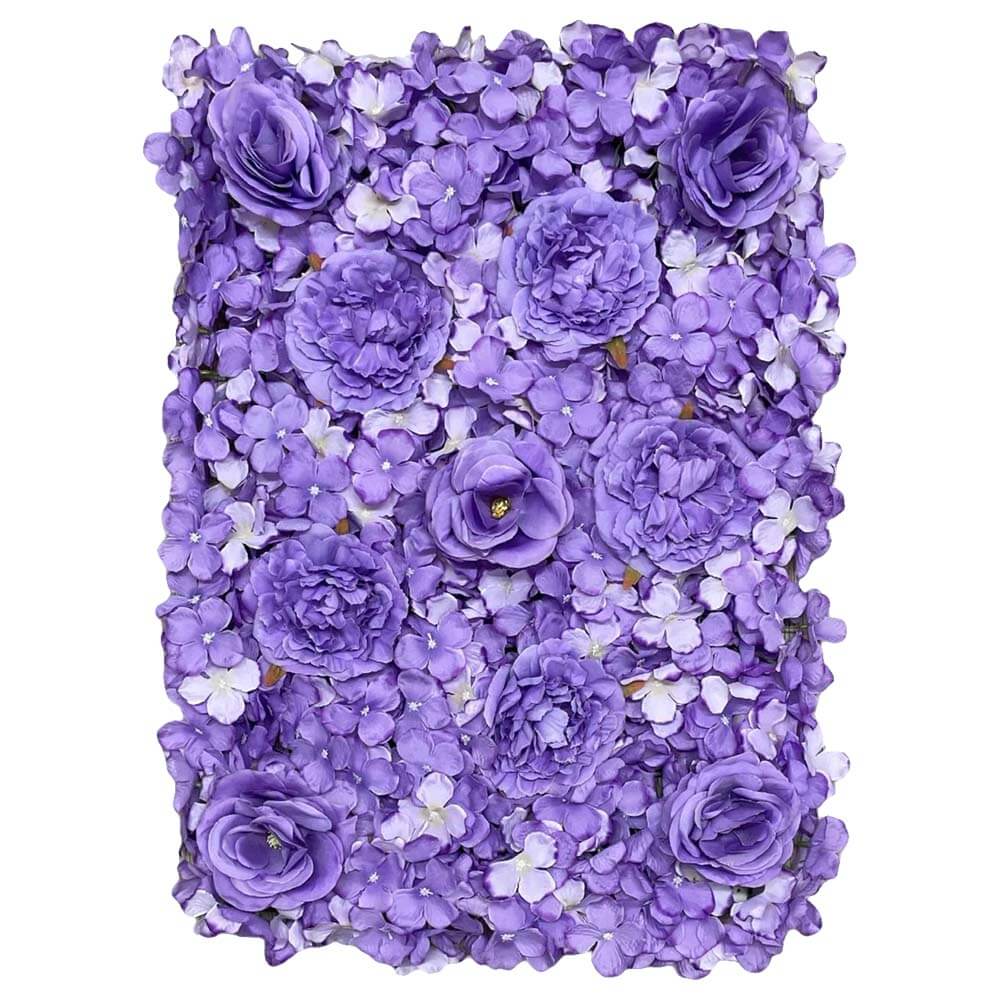 Party Brands 24 inch HYDRANGEA FLOWER PANEL - LAVENDER Silk Flowers 400252-PB