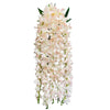 Party Brands 32 inch HANGING ORCHID BUSH - CREAM & PINK Silk Flowers 400220-PB