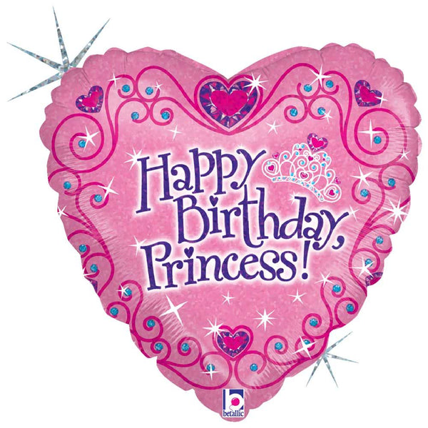 18 inch HAPPY BIRTHDAY PRINCESS HEART