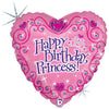 18 inch HAPPY BIRTHDAY PRINCESS HEART