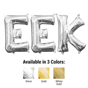 Anagram 16 inch EEK - ANAGRAM LETTERS KIT (AIR-FILL ONLY) Foil Balloon