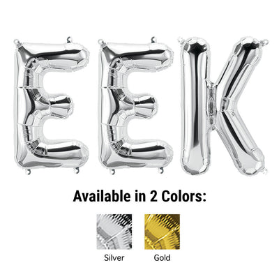 Northstar 16 inch EEK - NORTHSTAR LETTERS KIT (AIR-FILL ONLY) Foil Balloon
