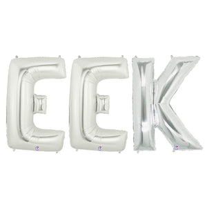 Betallic 40 inch EEK - MEGALOON LETTERS KIT Foil Balloon KT-400449-B-P